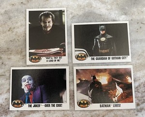 1989 Topps Batman DC Comics 36 Trading Cards & 4 Stickers, Great condition.