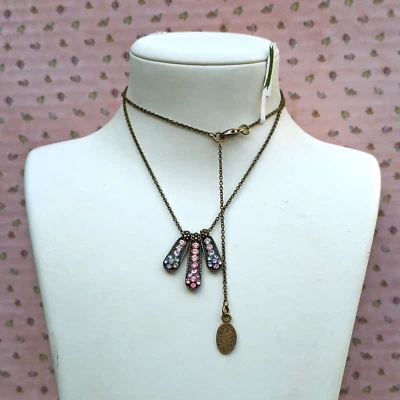 Collar Michal Negrin delicadas lágrimas araña y cristales de Swarovski aurora Foto 1 de 4