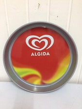 Vassoio in Latta Pubblicitario Gelati Algida Oggetto Vintage da Collezione