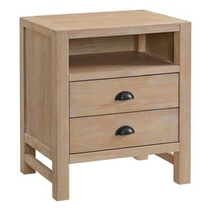 Arden 2drawer Wood Nightstand Children's Bedroom Furniture Modern Rustic Design - Picture 1 of 8