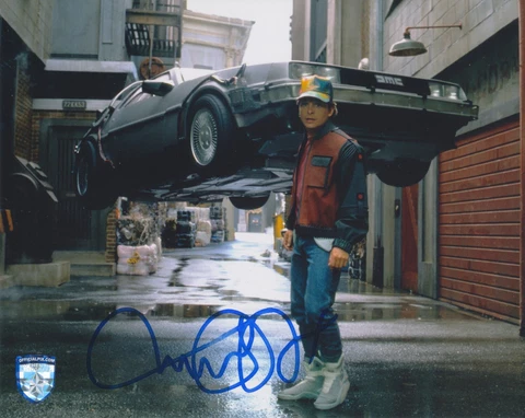 MICHAEL J FOX  Signed BACK TO THE FUTURE Autograph 8x10 Official Pix OPX 063571 Cover