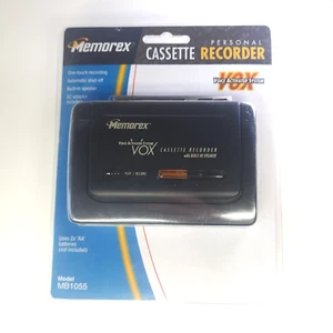 Memorex MB1055 Sprachgesteuerter Kassettenrekorder - Schwarz, Brandneu in Box mit AC - Bild 1 von 5