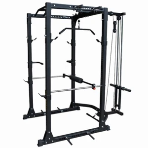 Power Rack with Smith & Cable Machine Attachment Functional Trainer Home Gym - Picture 1 of 11