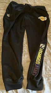 LOS ANGELES LAKERS Basketball NBA Joggers UNK Pants NBA Black 2XL Sweats - Picture 1 of 3