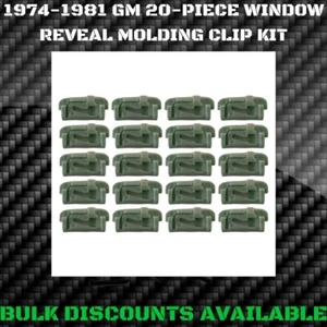 1974-1981 GM Chevrolet Pontiac Cadillac Glass Windshield Molding Reveal Clips - Bild 1 von 5