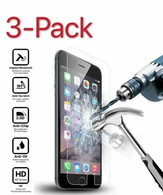 Real Tempered Glass Screen Protector Premium For iPhone 11 XSmax/XR/XS/X/8/7/6 - Image 1 of 4
