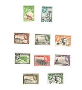 Nyasaland 1953 1/2 d to 1 shilling mint - Picture 1 of 1