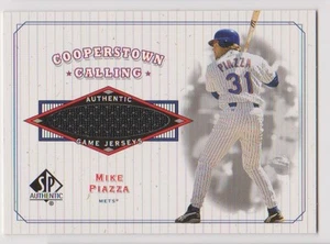 2001 SP Authentic Cooperstown Calling Mike Piazza SP Game Used Jersey - Picture 1 of 2