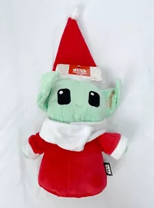 Star Wars Mandalorian Baby Yoda Grogu Santa Peluche Perro Mascota Juguete Chirrido Arruga - Imagen 1 de 3