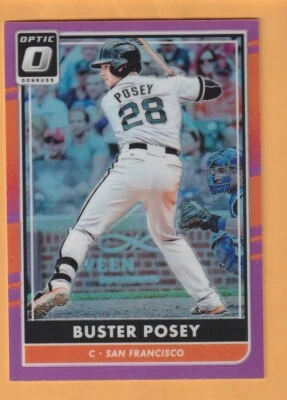 Buster Posey San Francisco Giants 2016 Donruss Optic Pink #155 Florida State 12B - Image 1 of 2