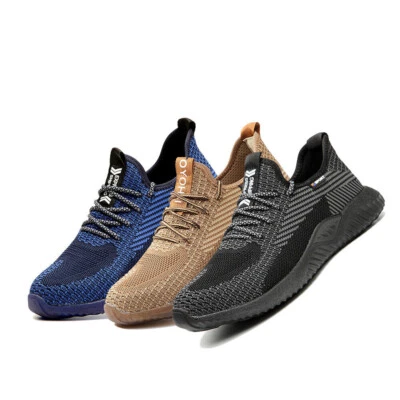 SUYSTEX Work Boots Men's Safety Shoes Steel Toe Cap Indestructible Sneakers - Image 1 of 4