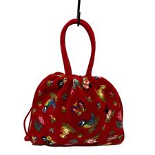 Auth FEILER - Red Yellow Multi Pile Handbag