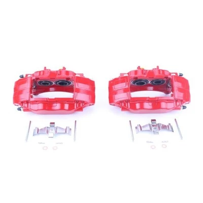 Power Stop Front Red Calipers w/o Brackets Pair Fits 04-14 Subaru Impreza - Image 1 of 4