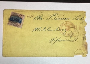 US Scott 118 on cover to Prussia RARE 1870 - Picture 1 of 4