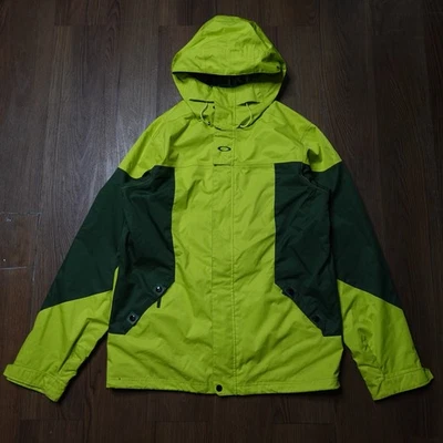 Oakley Sort Lite Ski Snowboard Jacket Enamel Mint / Forest Green Mens Medium - image 1 of 4