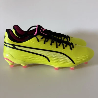Puma Mens 11 KING ULTIMATE FG/AG Phenomenal Pack Lime Soccer Cleats 107563-06 - Image 1 of 4