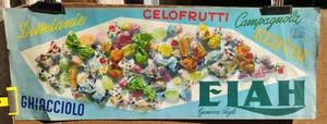 Affiche originale ELAH bonbons Celofrutti - Genova - Pegli /RS60 - Bild 1 von 3