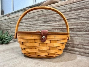 Longaberger 2008 Oval Kiddie Purse Basket VERY GOOD - Picture 1 of 10