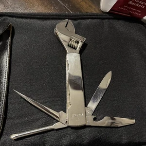 Hoffritz Multi-Tool Adjustable Wrench with Leather Case Made In France - Picture 1 of 16