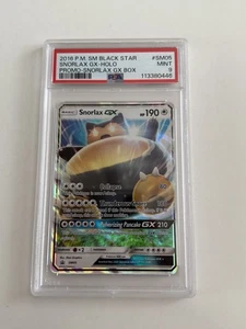 Pokemon Snorlax GX Holo SM05 Promo Snorlax GX Box PSA 9 - Picture 1 of 2