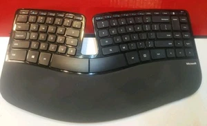 Genuine Microsoft Sculpt Ergonomic Wireless Keyboard 1559 No Receiver Works!! - Picture 1 of 9