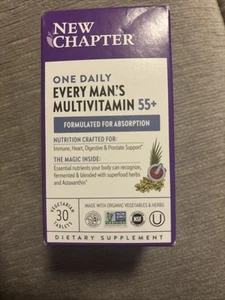 New Chapter One Daily Every Man's Multivitamin 55+ 30 Tablets EXP 06/2025 - Picture 1 of 1