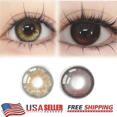 5 Color 2-Piece Contact Lenses/ Contact Lens Travel Kit Cute Contact Case Holder - Image 1 of 4