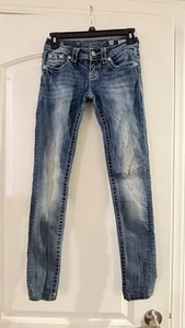 Miss Me Girls Jeans, Size 12, Skinny Fit, Signature Rise JE8078SL - Picture 1 of 6