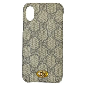 GUCCI GG Supreme Ophidia iPhone X XS Case Smartphone Case Beige  - Picture 1 of 9