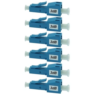 6x 3dB LC/UPC Connector Fiber Optic Optical Attenuator Plug-in Type Single Mode - Image 1 of 3