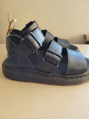 Vegan Gryphon Dr. Martens Black Strap Sandal Size 7 -Thailand  - Image 1 of 4