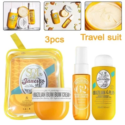 Sol de Janeiro Bum Bum Jet Set - Cream, Gel, Mist - NEW BOXED UK HOT SALE