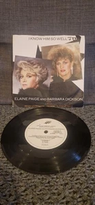 Elaine Paige & Barbara Dickson 'I Know Him So Well' 7" Vinyl Record TESTED - Picture 1 of 2