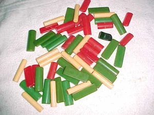 50+ BAKELITE PIECES and RODS - GREEN RED CREAM - GENUINE CATALIN - Picture 1 of 4
