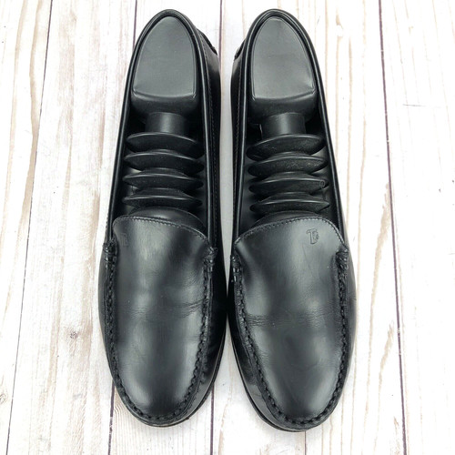 TOD’S Mocassini JP Tods scarpe da guida basse slip on punta moc nera da donna in pelle taglia 7 5