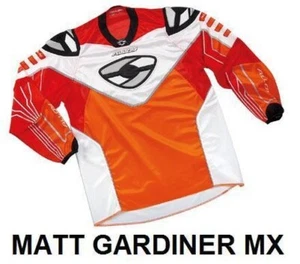 ALLOY MX MOTOCROSS BIKE JERSEY SHIRT 04 SX ORANGE / WHITE / RED SMALL enduro top - Picture 1 of 1