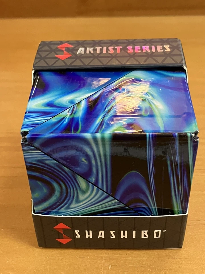 Shashibo Shape Shifting Cube Fidget Toy Mystic Ocean