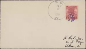 U.S., 1931. Postal History Fancy Cancel "Wash. Portrait" 260, Ed, KY - Picture 1 of 1