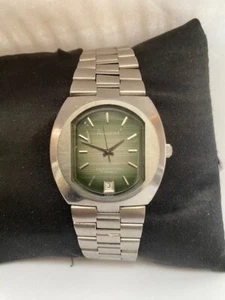 Accurist Hombre Vintage Hecho en Suiza 17 Joyas Shockmaster Fecha Pulsera Reloj - Imagen 1 de 12
