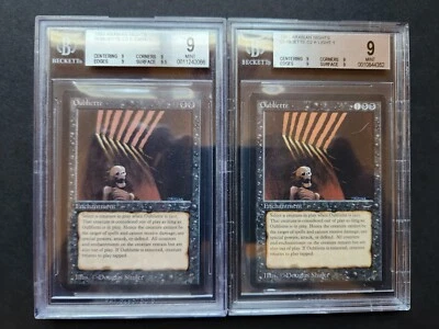 MTG - Arabian Nights - 2x Oubliette - Dark / Light - BGS 9 Quad / Quad + Graded - Image 1 of 4