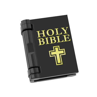 Holy Bible - Minifig Accessory - Custom Printed - Brick Build - Church - Book - Image 1 of 2