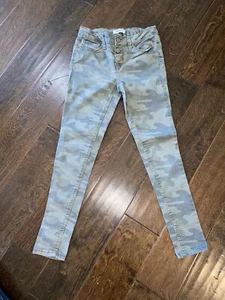 Girls 10 Mudd Camo Jeans Pockets Skinny Great Condition Nwot Adjustable Waist - Picture 1 of 7