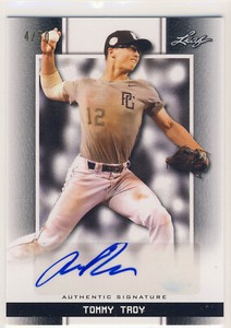 TOMMY TROY 2019 Leaf Perfect Game National Showcase Black AUTO /50 DIAMONDBACKS