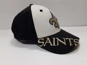 New Orleans Saints 9Forty Black & White Adjustable Hat/Cap Men's New Era - Picture 1 of 12