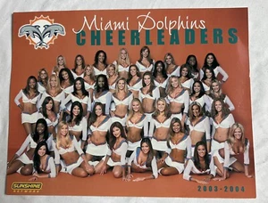 Pubblicità promozionale Miami Dolphins NFL 2003 2004 Football Cheerleaders 8”x11” double face - Foto 1 di 2