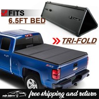 For 07 14 Chevy Silverado Gmc Sierra 58 Short Bed Frp Hard Solid Tri Fold Tonneau Cover Tonneau Covers