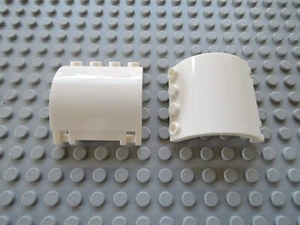 Lego 2 x Panel Wand Klappe Tür gebogen 18910 3x4x3 weiß 75221 60078 31109 31066 - Bild 1 von 1