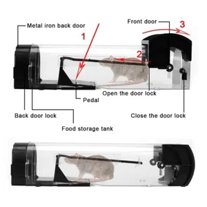 Humane Reusable Mouse Rat Trap Safe Plastic Rodent Catcher for House Outdoor - Picture 1 of 9