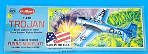 Guillow's T-28D Trojan USAF Fighter Bomber - Balsa & Tissue Flying Model Kit - Picture 1 of 10