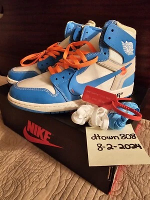 Talla 10 - Jordan 1 Retro OG x Off-White Alto UNC Foto 1 de 4
